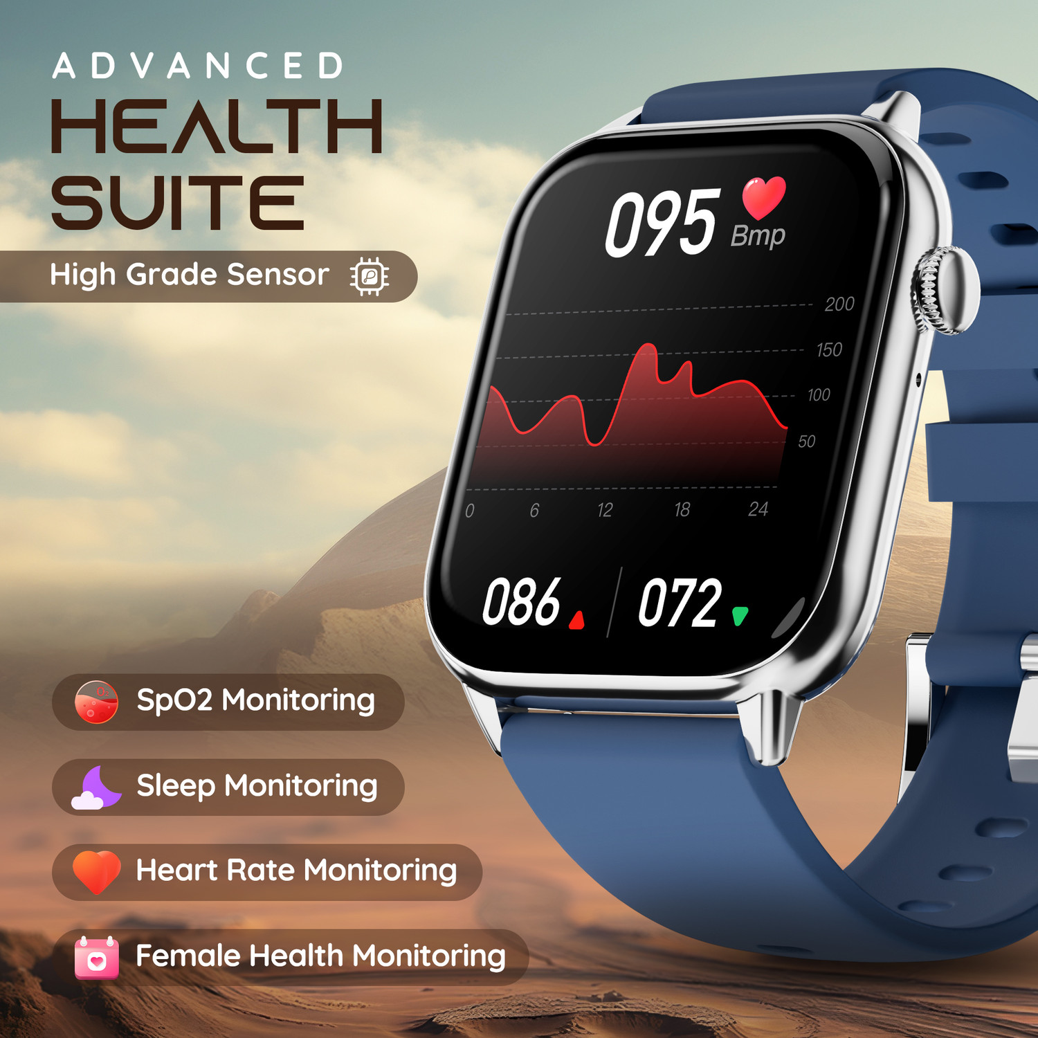 Image of Pebble Cosmos Ultra 2.0, 1.91'' 600 Nits Bezel-Less Infinite Display, Ultra-Thin Dial Smartwatch