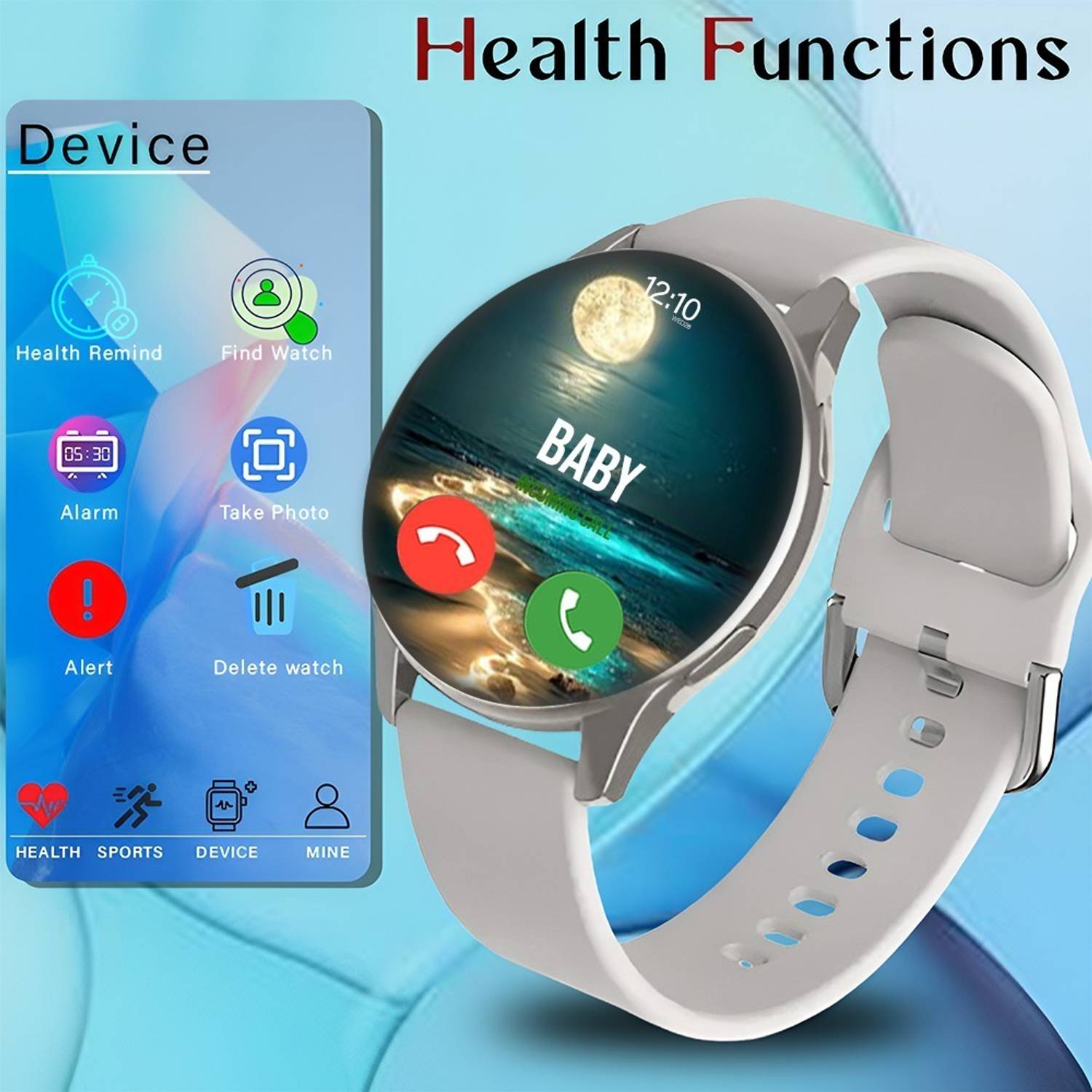 GameSir Active 2 Round BT Calling Smartwatch - Image 2