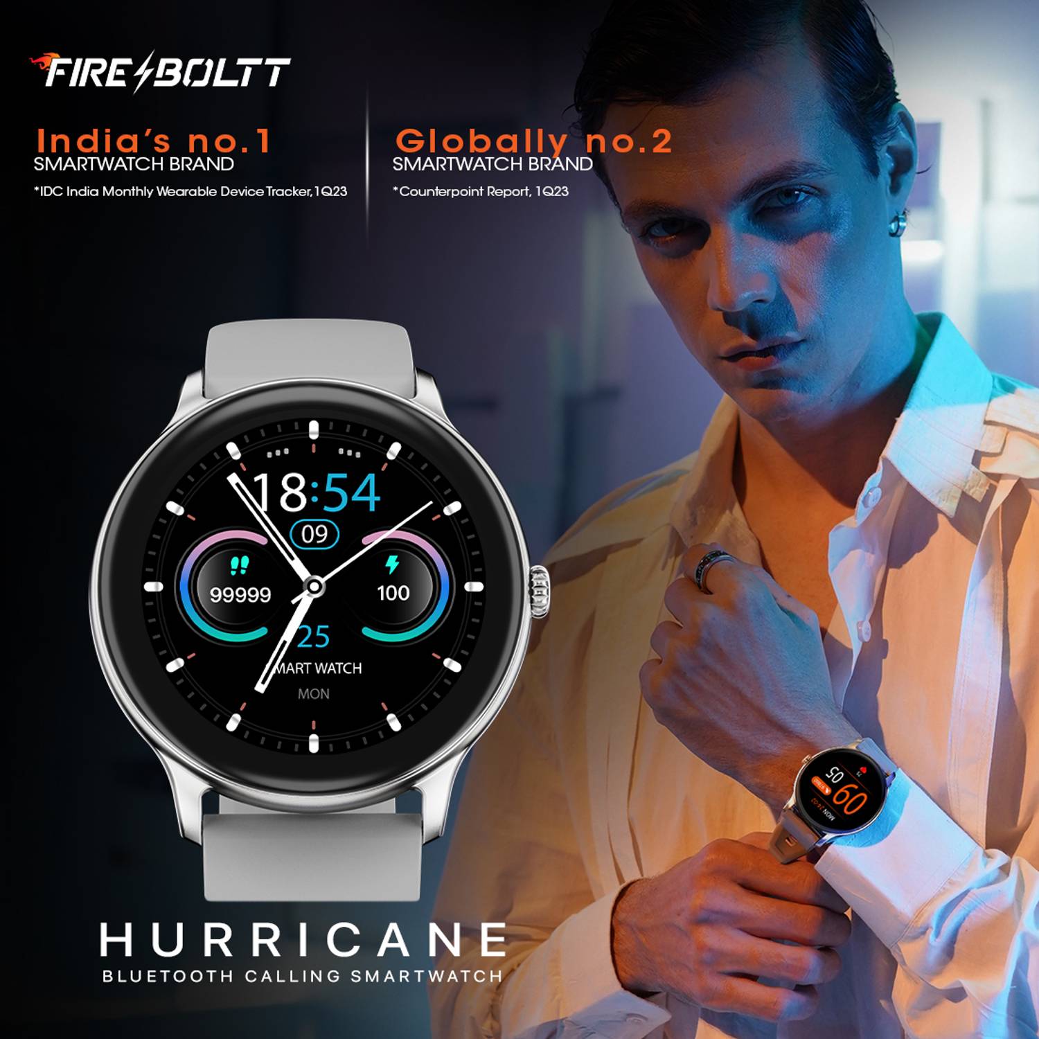 Fire-Boltt Hurricane 2026 1.3" Smartwatch - Image 2