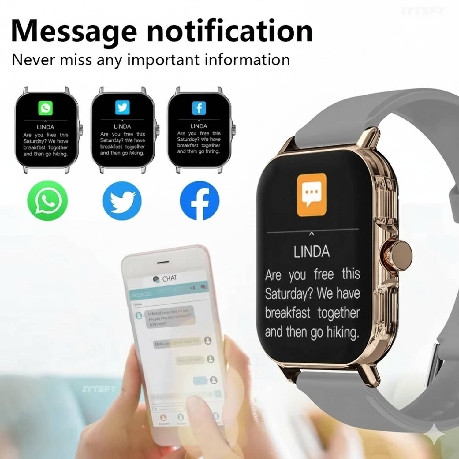 WauroNix H6 Smart Watch with Bluetooth Calling & Full Touch HD Di