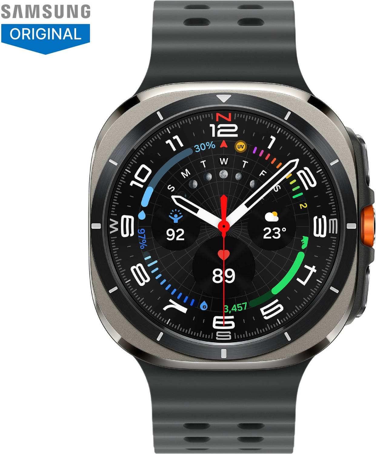 Samsung Galaxy Watch Ultra LTE (Titanium Silver Strap, Large)