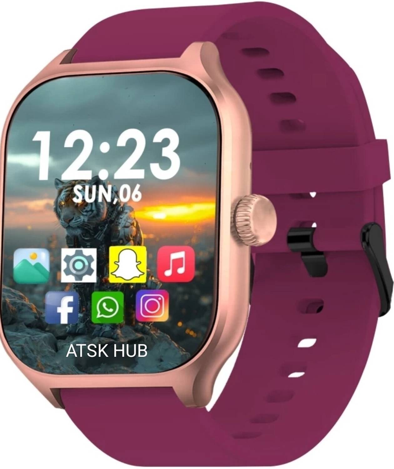 ATSK HUB H9 A1 Full Screen Touch Watch Specially Made for Girl & Women Smartwatch