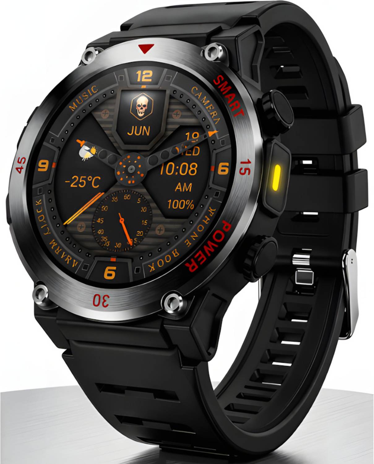 FUK Rugged Big 1.51" HD Display, Bluetooth Calling, Always on Dis