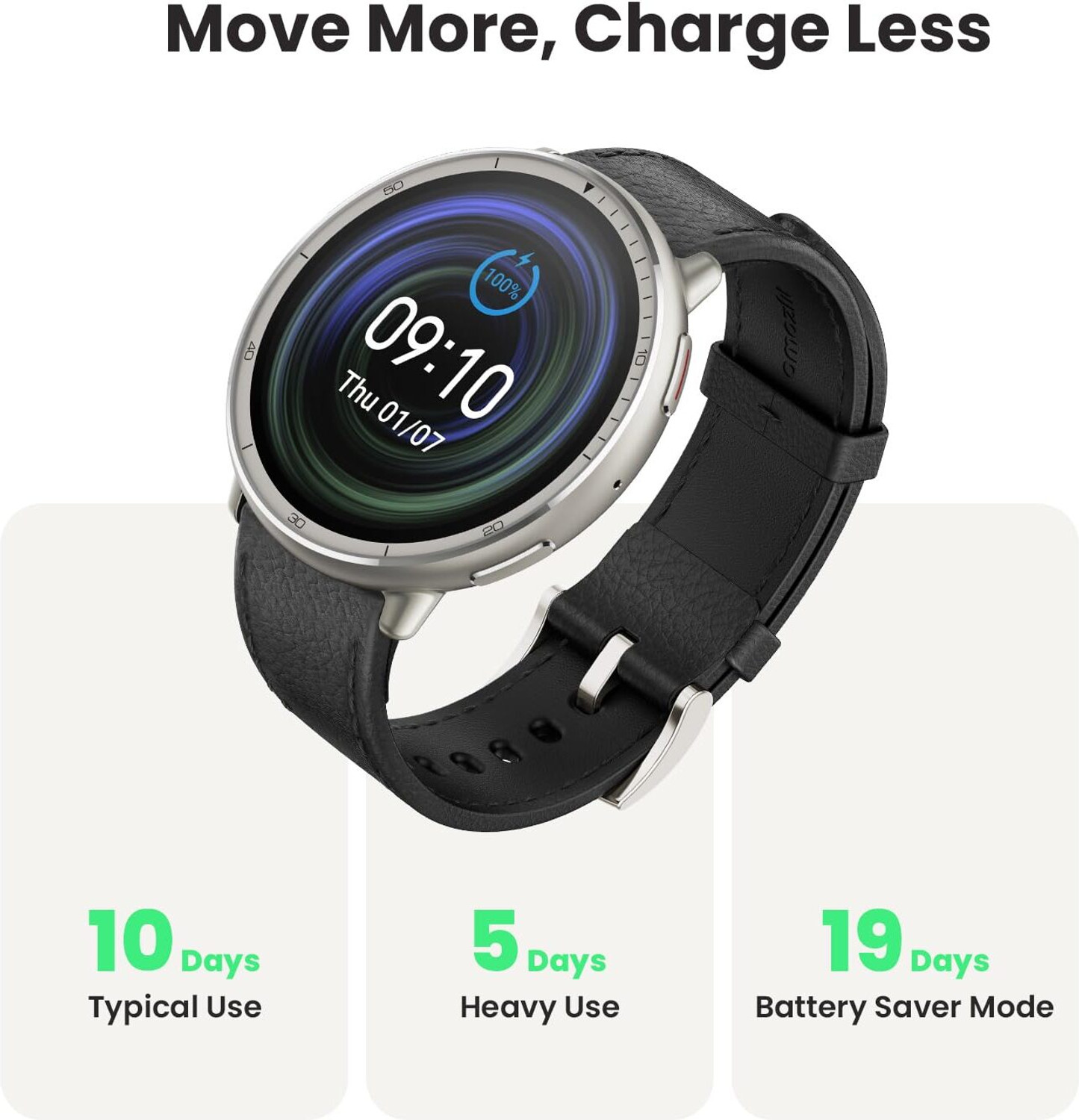 Image of AMAZFIT Active 2 Premium, 1.32 AMOLED Display, BT Calling, GPS, 10-Day Battery, 5 ATM Smartwatch