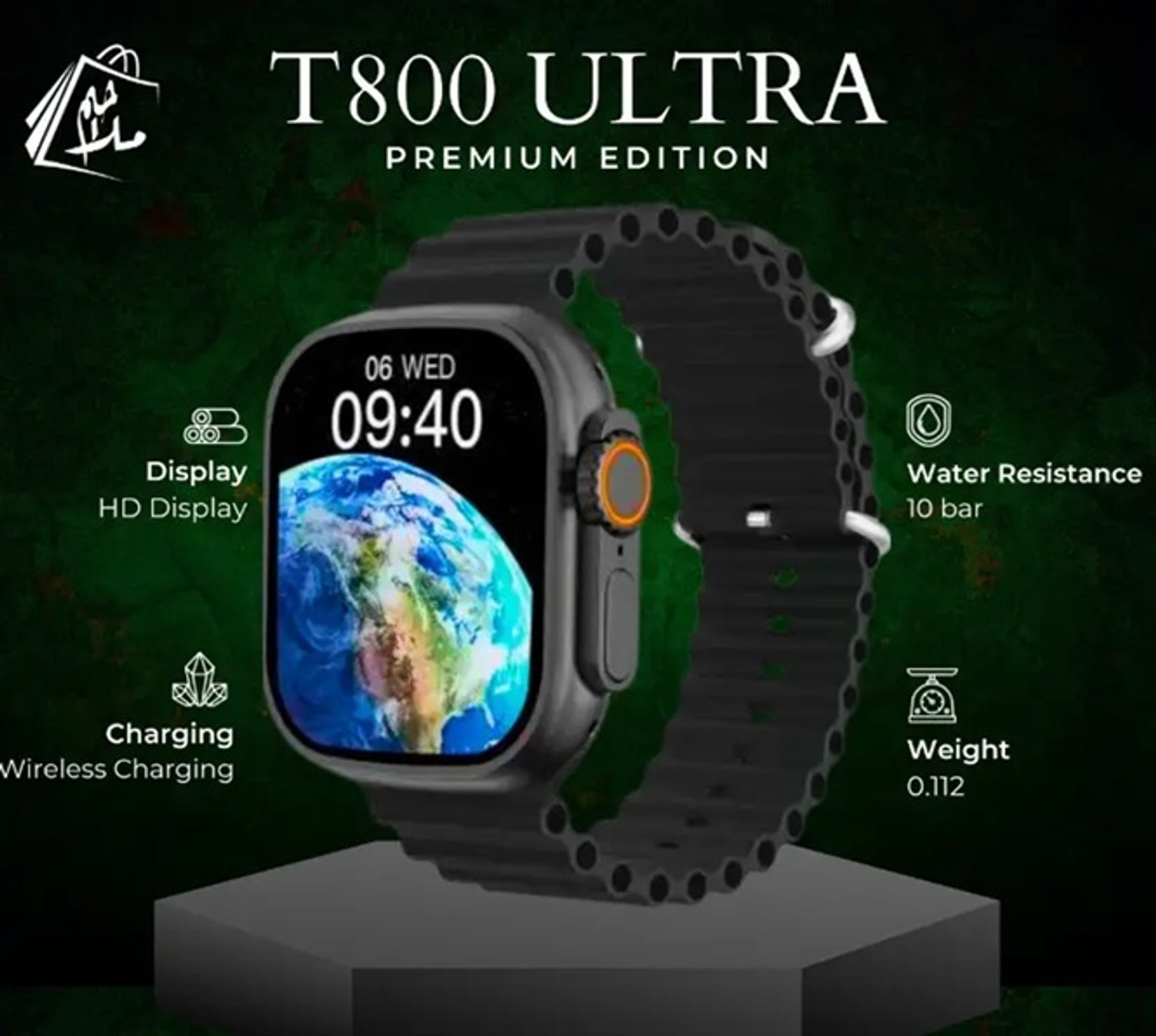 Image of Onikuma T800 BT watch 2in Big Screen Sunlight Proof Display Music Play Insta WA Notifier Smartwatch