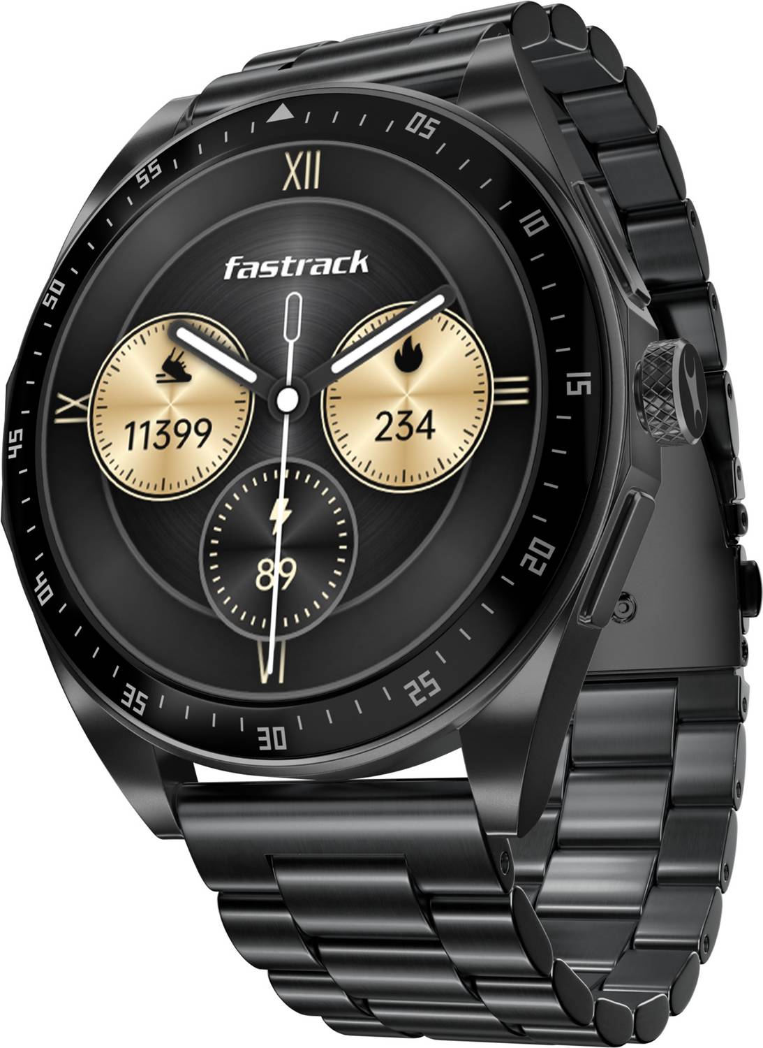 Fastrack Radiant FX1,36.3mm AMOLED Display,AOD,Working Crown,BT C