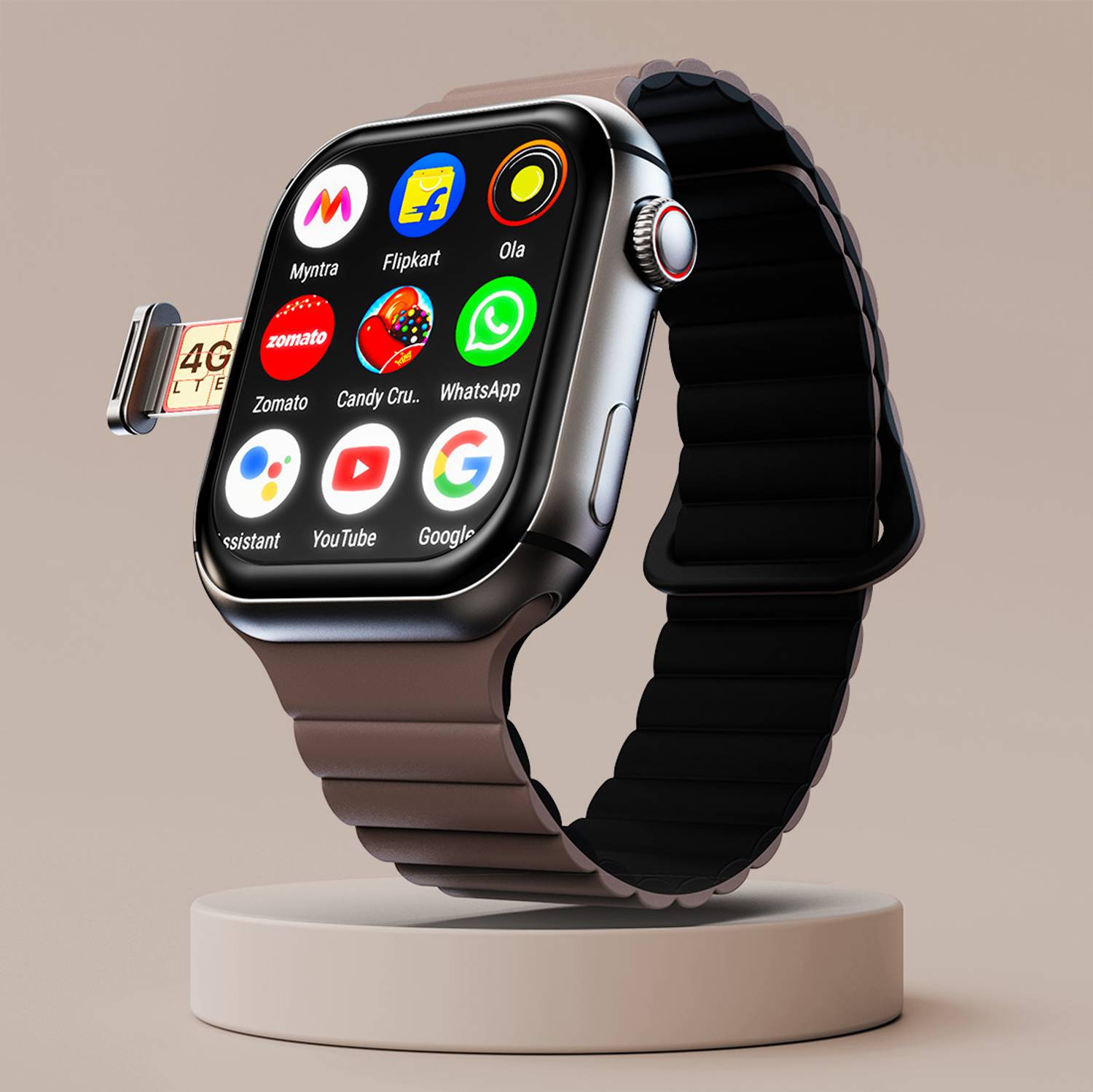 Fire-Boltt Dream WristPhone - 4G SIM/LTE/WiFi, Android OS, Play s