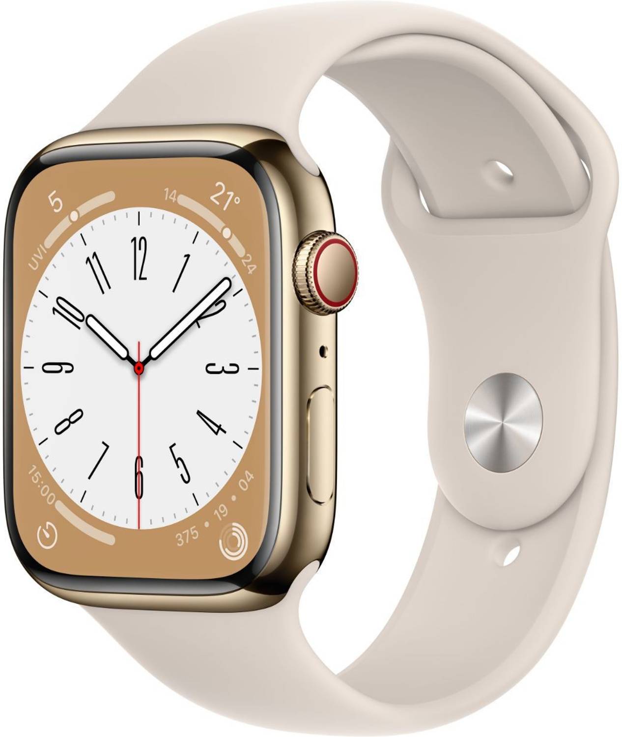 Apple Watch Series 8, 45mm GPS ECG app, Temperature sensor, IPX6,