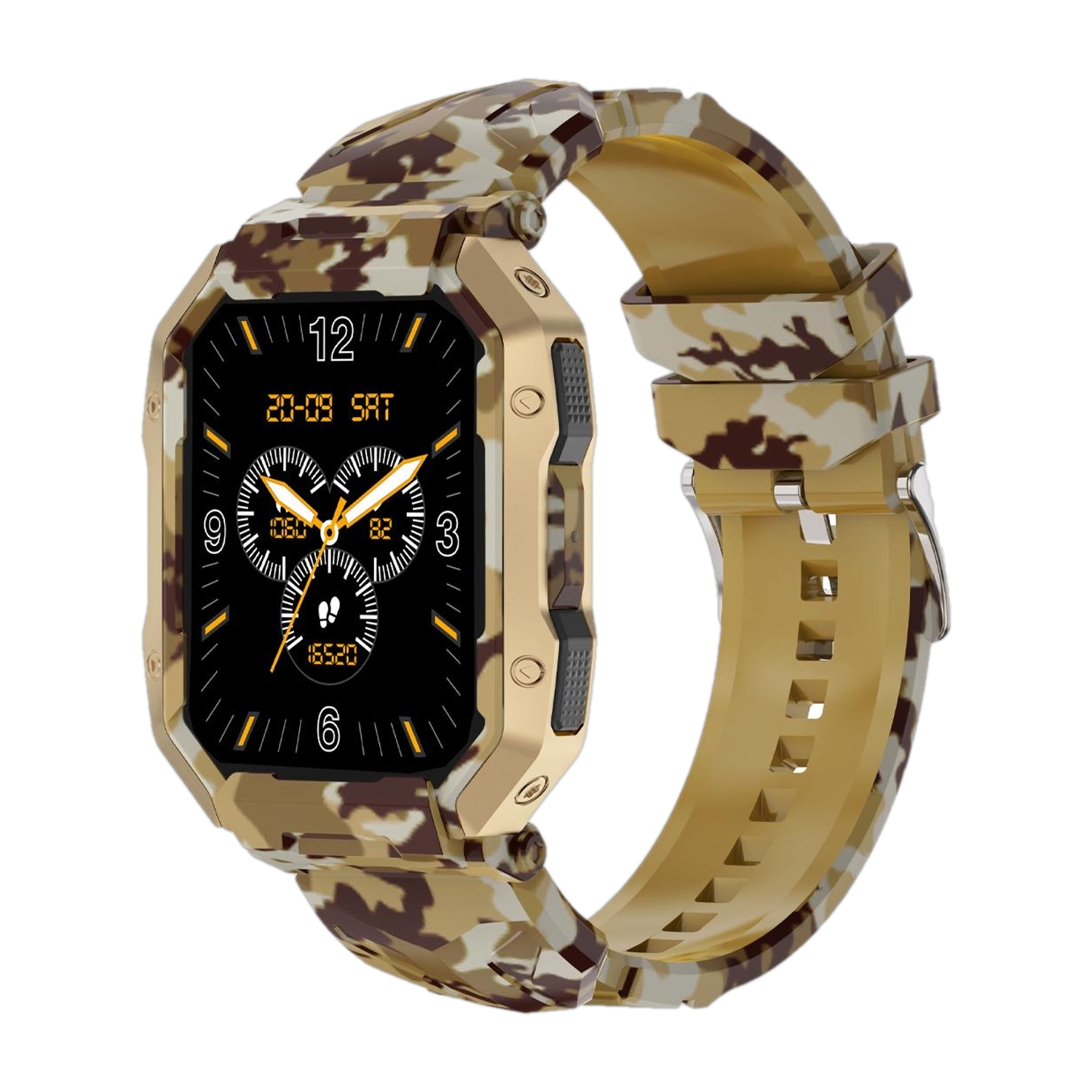 Fire-Boltt Cobra 45.2mm (1.78) AMOLED Army Grade Build, Bluetooth Calling with 123 Sports. Smartwatch