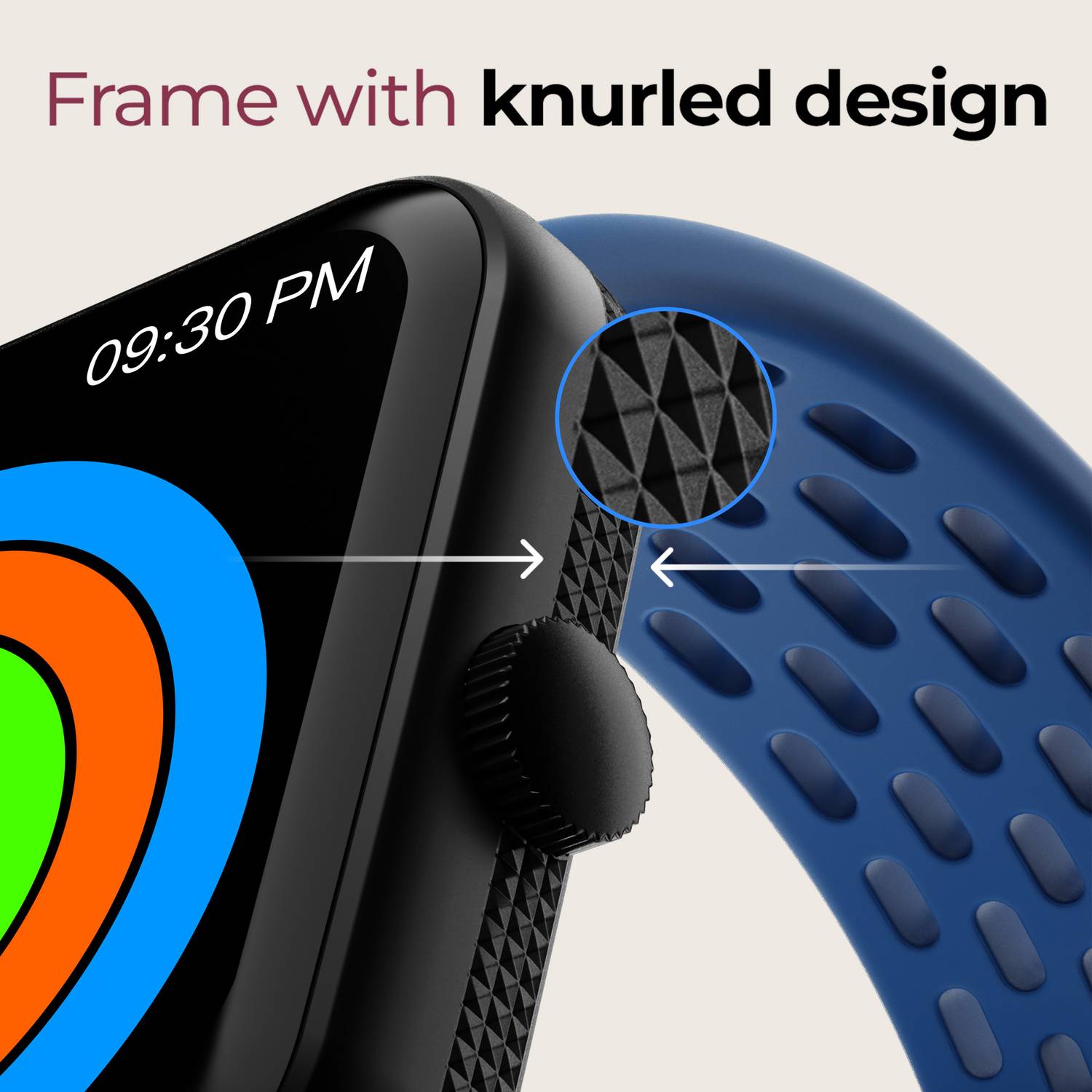 GOBOULT बोल्ट Craft 1.83'' HD Display, BT Calling, Knurled Design, - Image 5