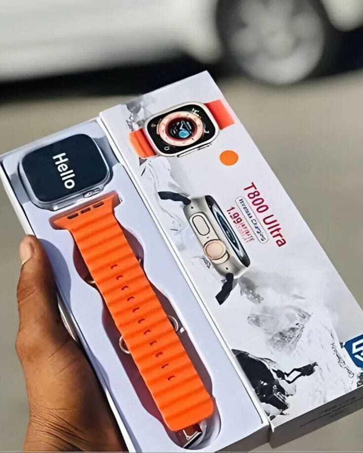 Image of Onikuma T800 BT watch 2in Big Screen Sunlight Proof Display Music Play Insta WA Notifier Smartwatch
