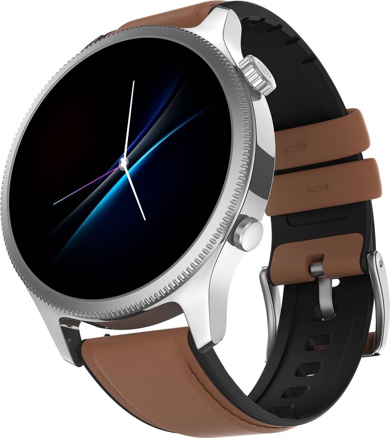 Noise NoiseFit Evolve 4 Smartwatch (Vintage Brown Strap, Regular)