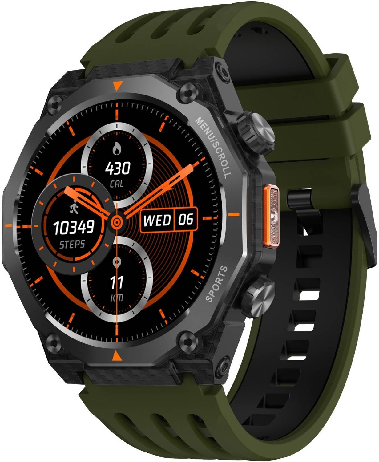 Fastrack Xtreme Adventure Smartwatch (Green Strap, Free Size)