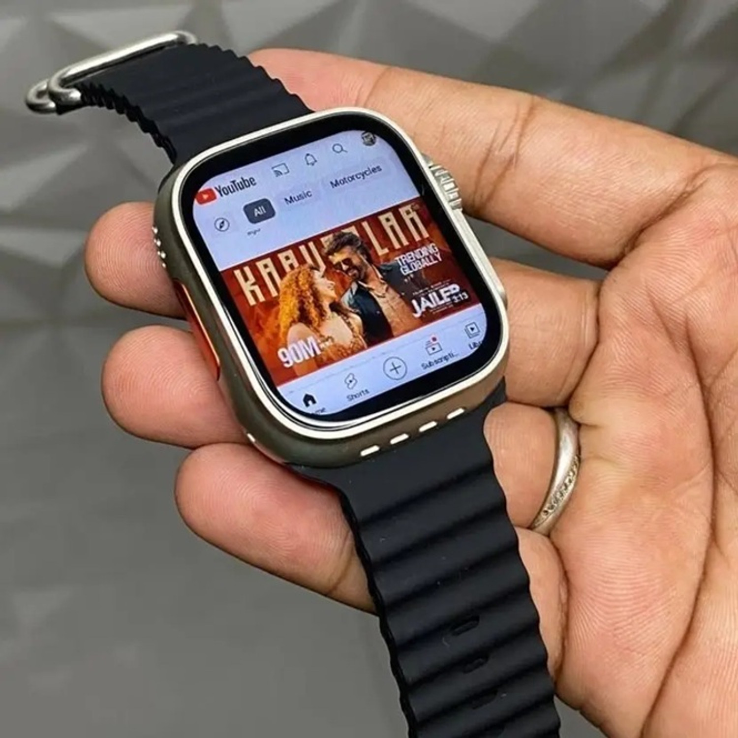 Image of Onikuma T800 BT watch 2in Big Screen Sunlight Proof Display Music Play Insta WA Notifier Smartwatch