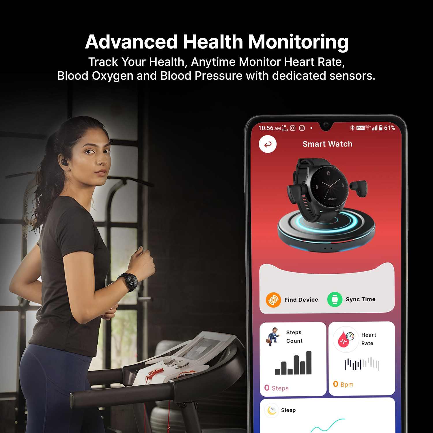 Image of Ai+ Wearbuds with Built-in TWS, ENC & Sports Modes, Health Suite Smartwatch