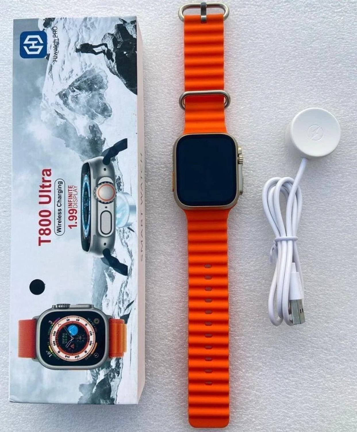 TARZON T800 ULTRA Full Screen, Waterproof, Bluetooth Calling Smartwatch