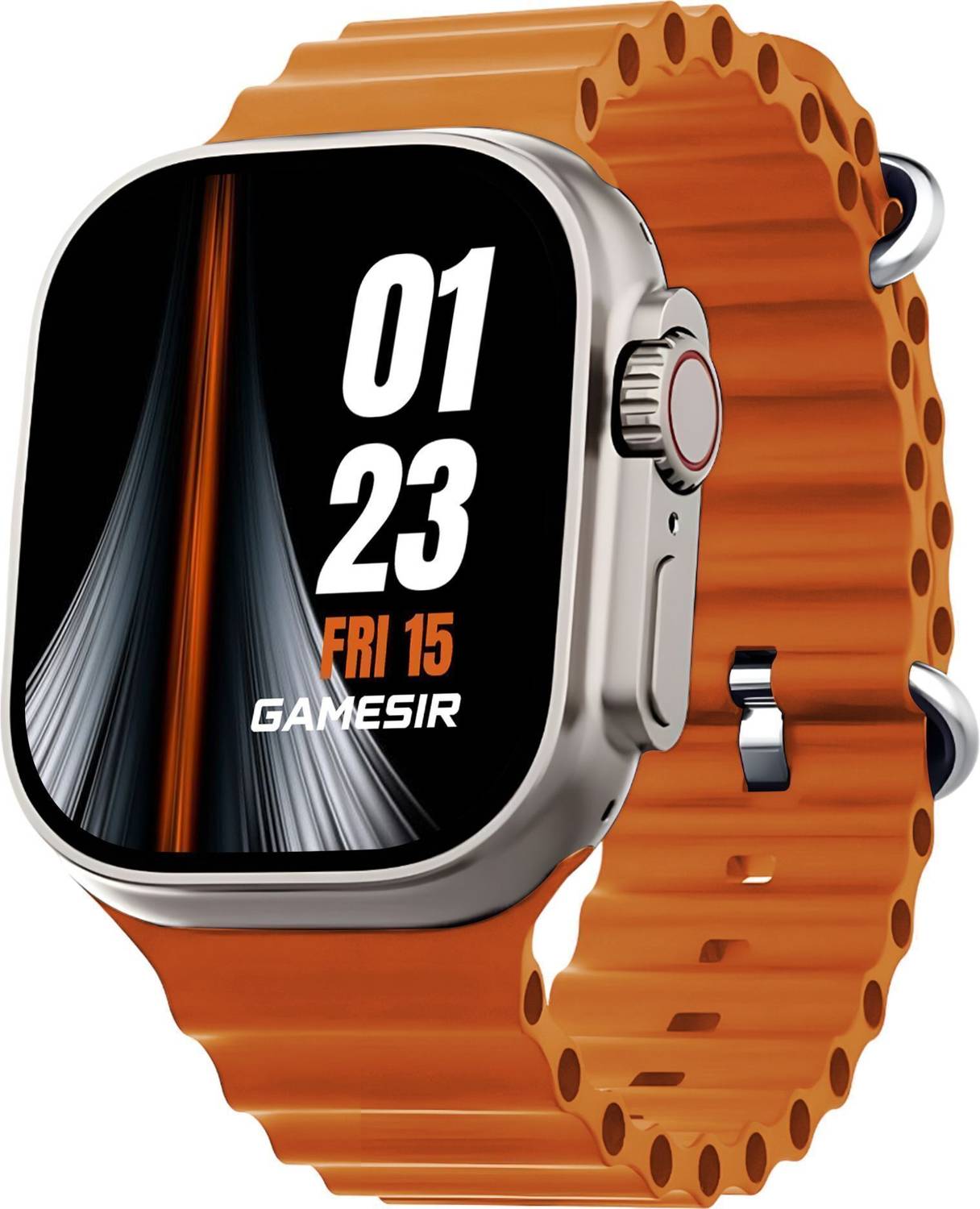GameSir T800 Ultra Orange Smartwatch with Bluetooth, Fitness & He