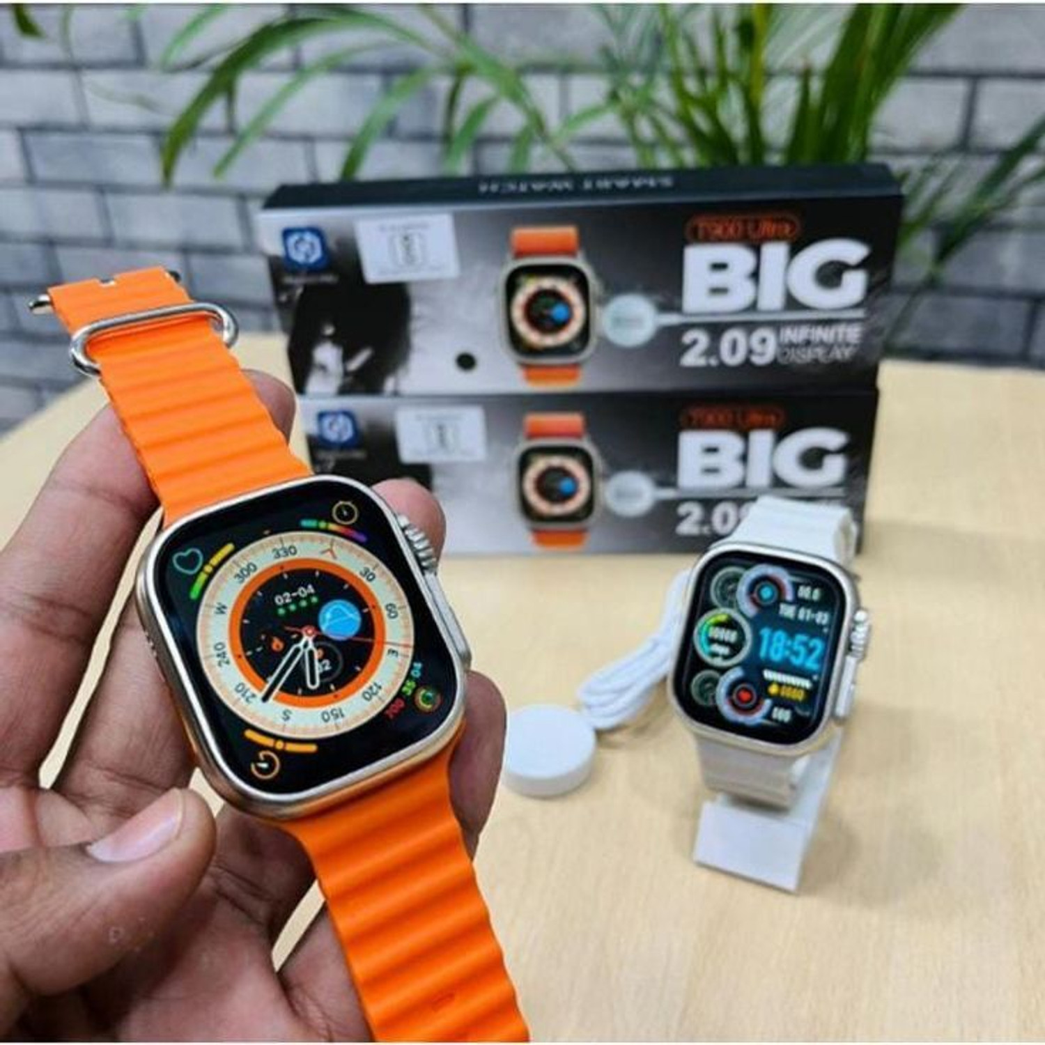 Image of Yash Enterprises T800 Ultra Smart Watch Series 8 ORANGE522 Smartwatch