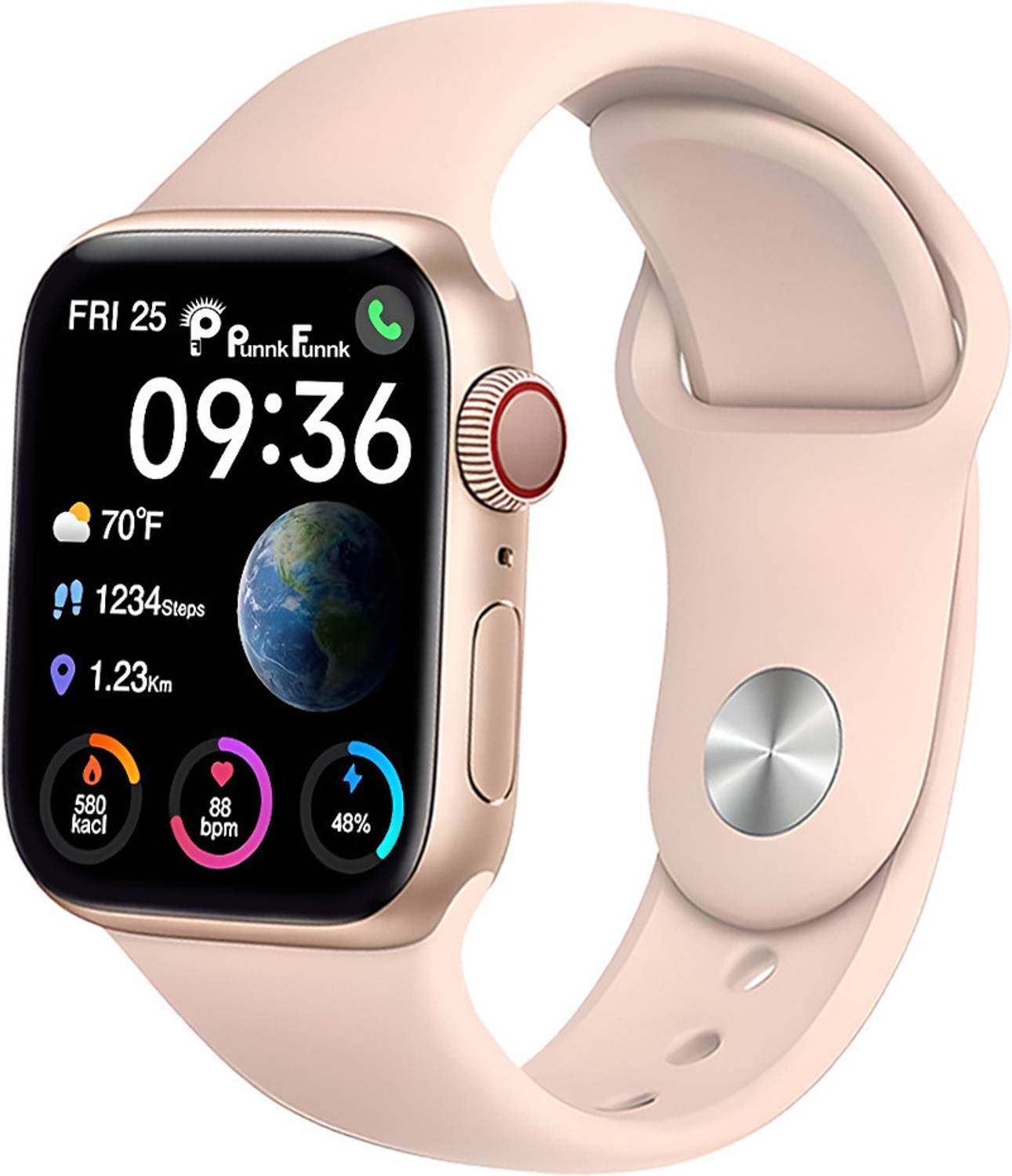 PunnkFunnk HD Display Bluetooth Calling, Notifications, Fitness,T
