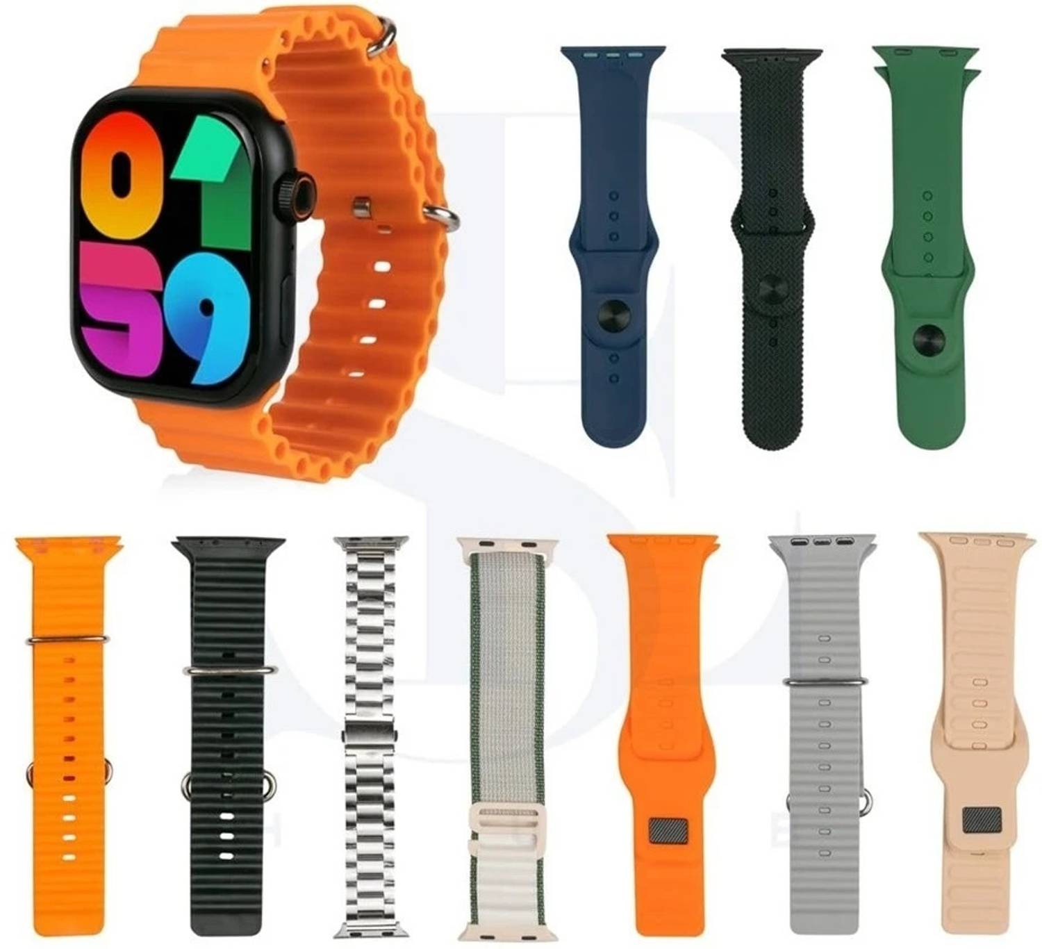 SEHUB s9 Smartwatch Combo with 10 Straps 49MM BT Calling, Fit