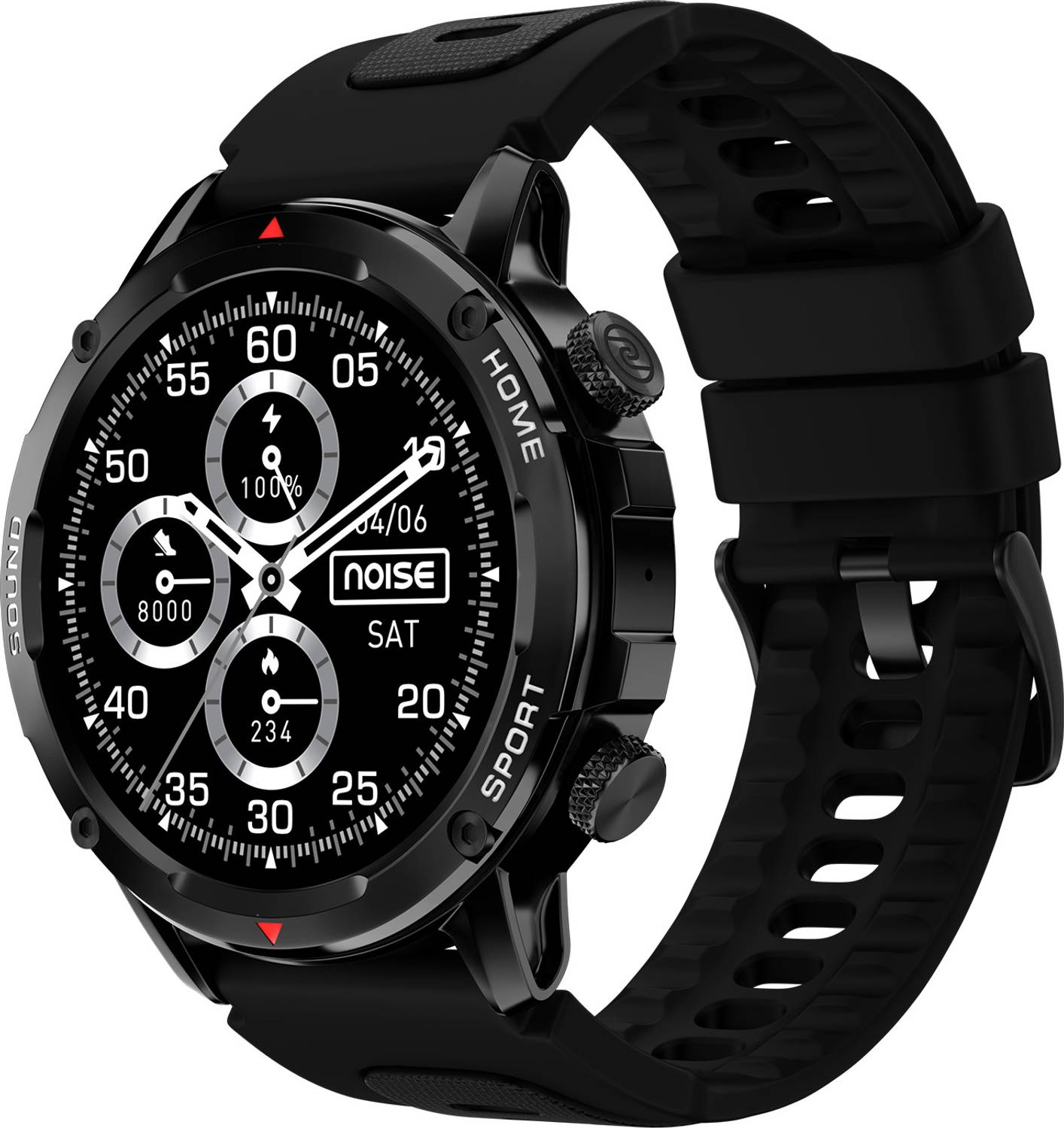 Noise Force 2 Sporty Rugged, 1.39" TruView Display, BT Calling, I
