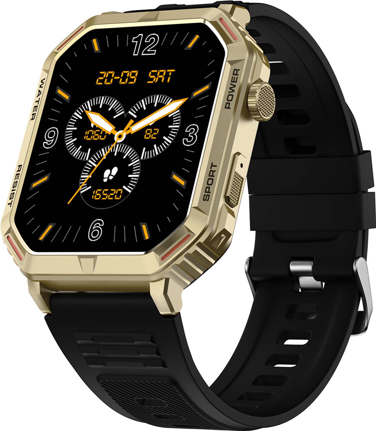 Fire-Boltt Commando 49.5mm (1.95) AMOLED Smart Watch, 123 sports modes, Bluetooth calling Smartwatch