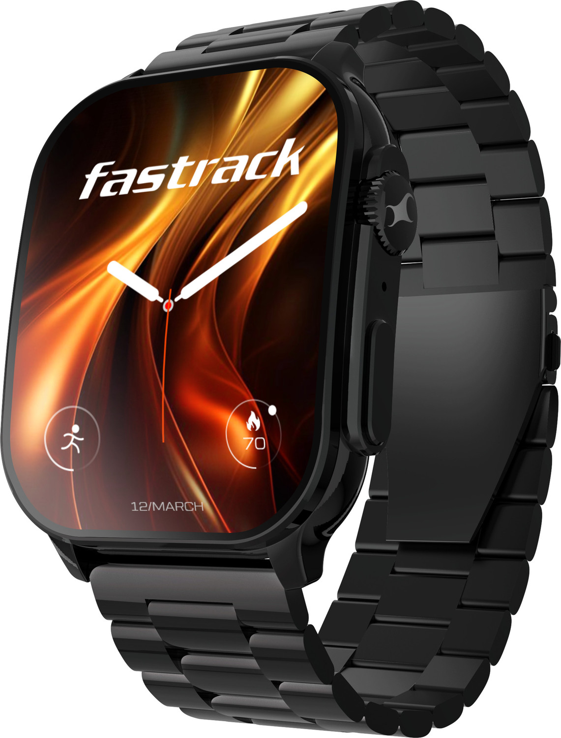 Image of Fastrack Revoltt FS2Pro-1.96''|Super AMOLED Curved|Premium Glossy Metal|1000 Nits|Fashion Smartwatch
