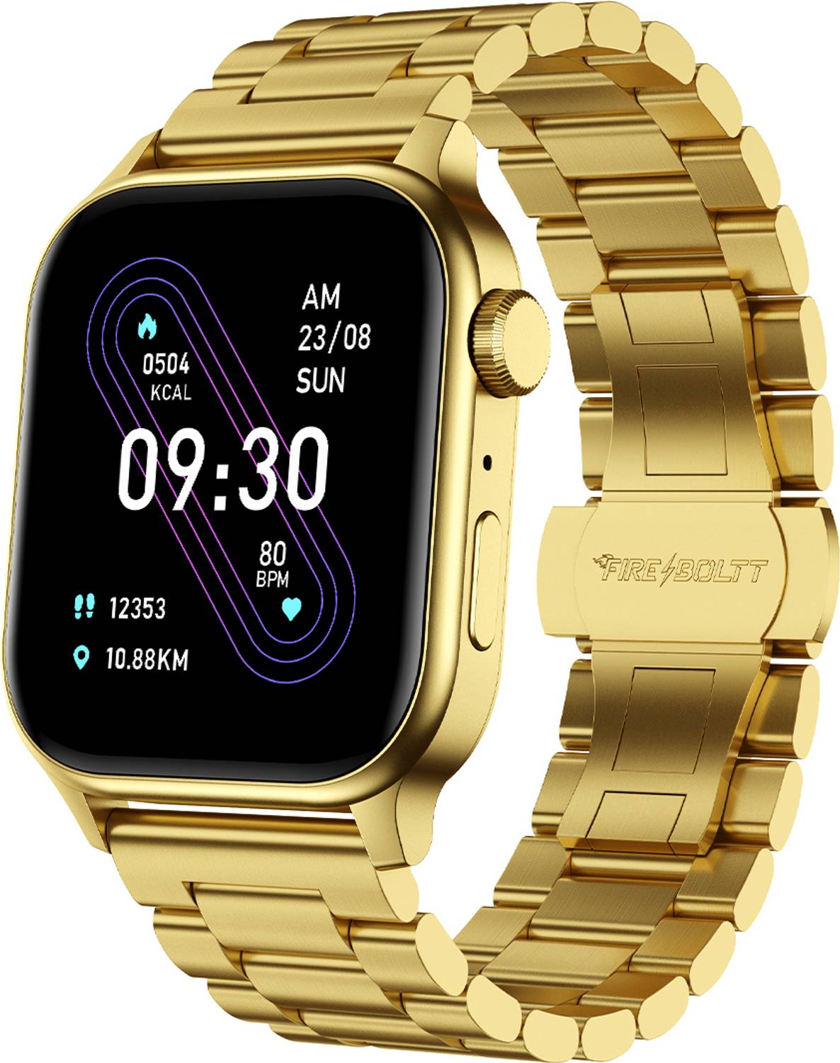 Fire-Boltt Rise Luxe Stainless Steel Luxury, 47mm (1.85) Display,