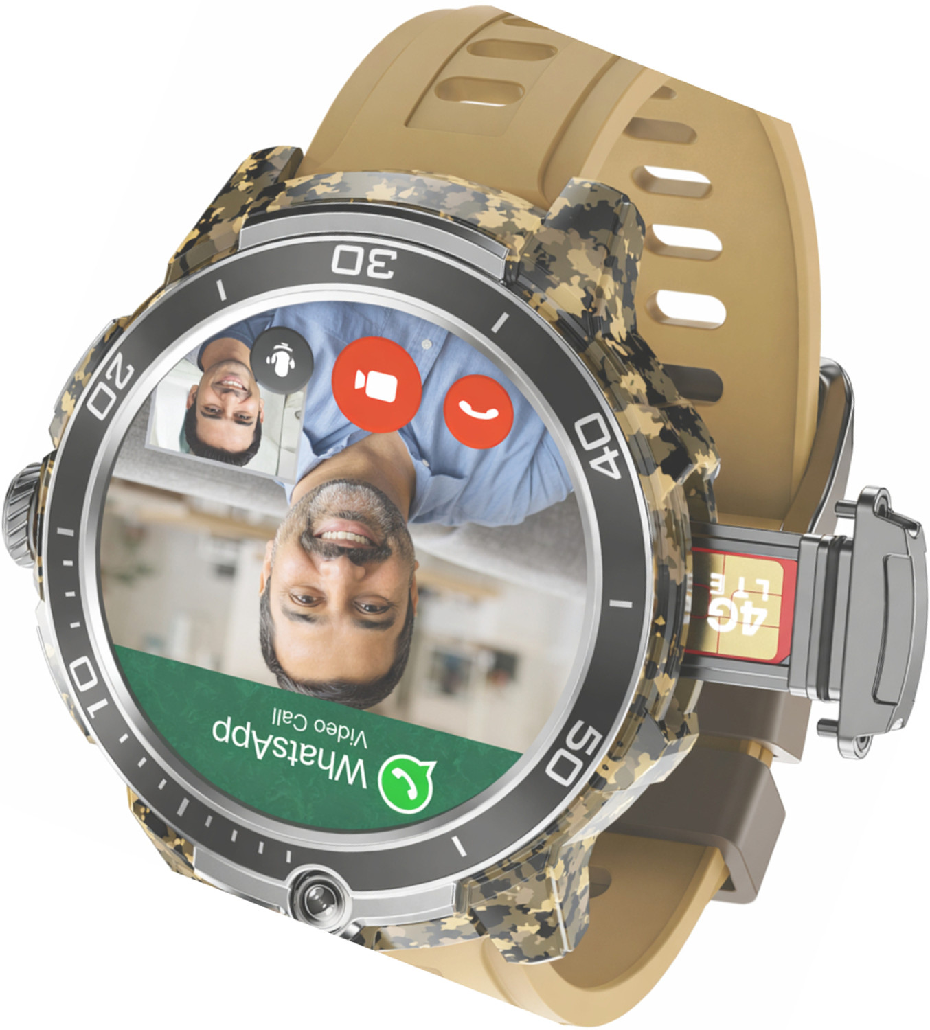 Image of ShopSmart 5G 4G LTE SIM Smartwatch YouTube Facebook WhatsApp Speaker Mic Smartwatch