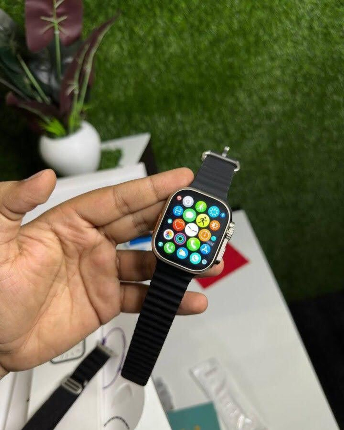 Image of Onikuma T800 BT watch 2in Big Screen Sunlight Proof Display Music Play Insta WA Notifier Smartwatch