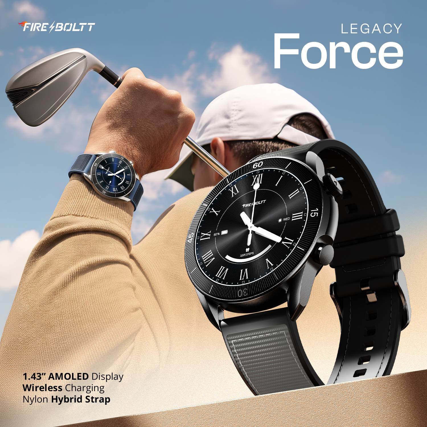 Fire-Boltt Legacy Force 1.43" AMOLED Smartwatch - Image 2