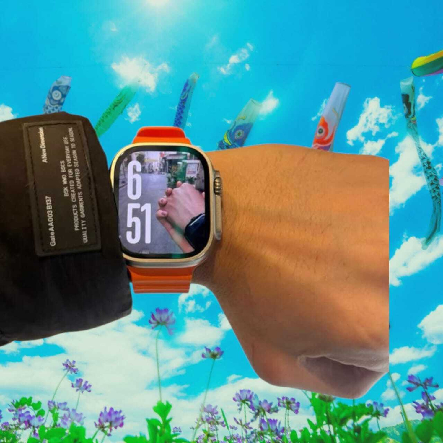 Image of Onikuma T800 BT watch 2in Big Screen Sunlight Proof Display Music Play Insta WA Notifier Smartwatch