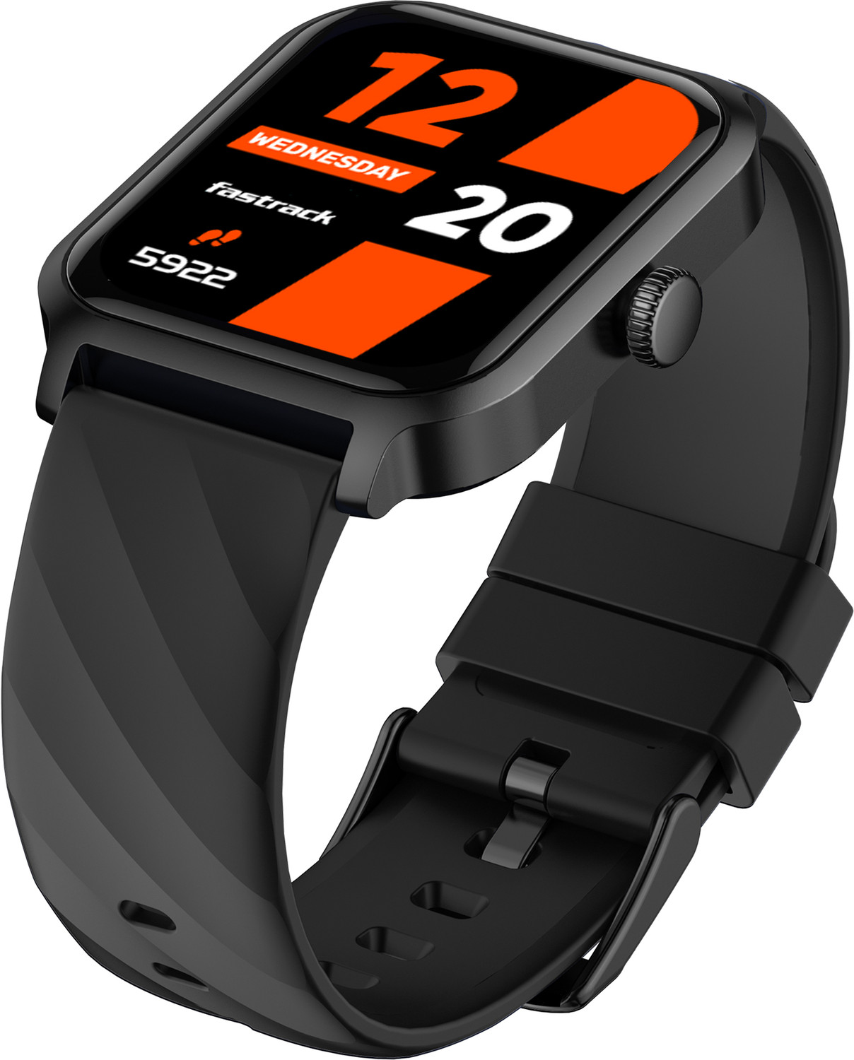 Image of Fastrack Rave FX2 Smartwatch (Black Strap, Free Size)