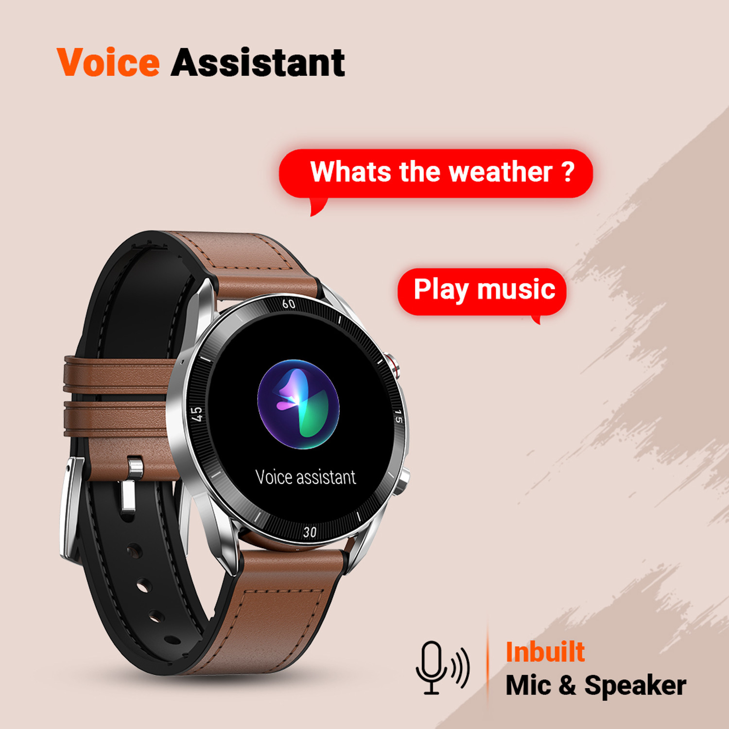 Image of Fire-Boltt Almighty 35.3mm (1.39) AMOLED BT Calling High Res 464*464, Voice Assistance Smartwatch