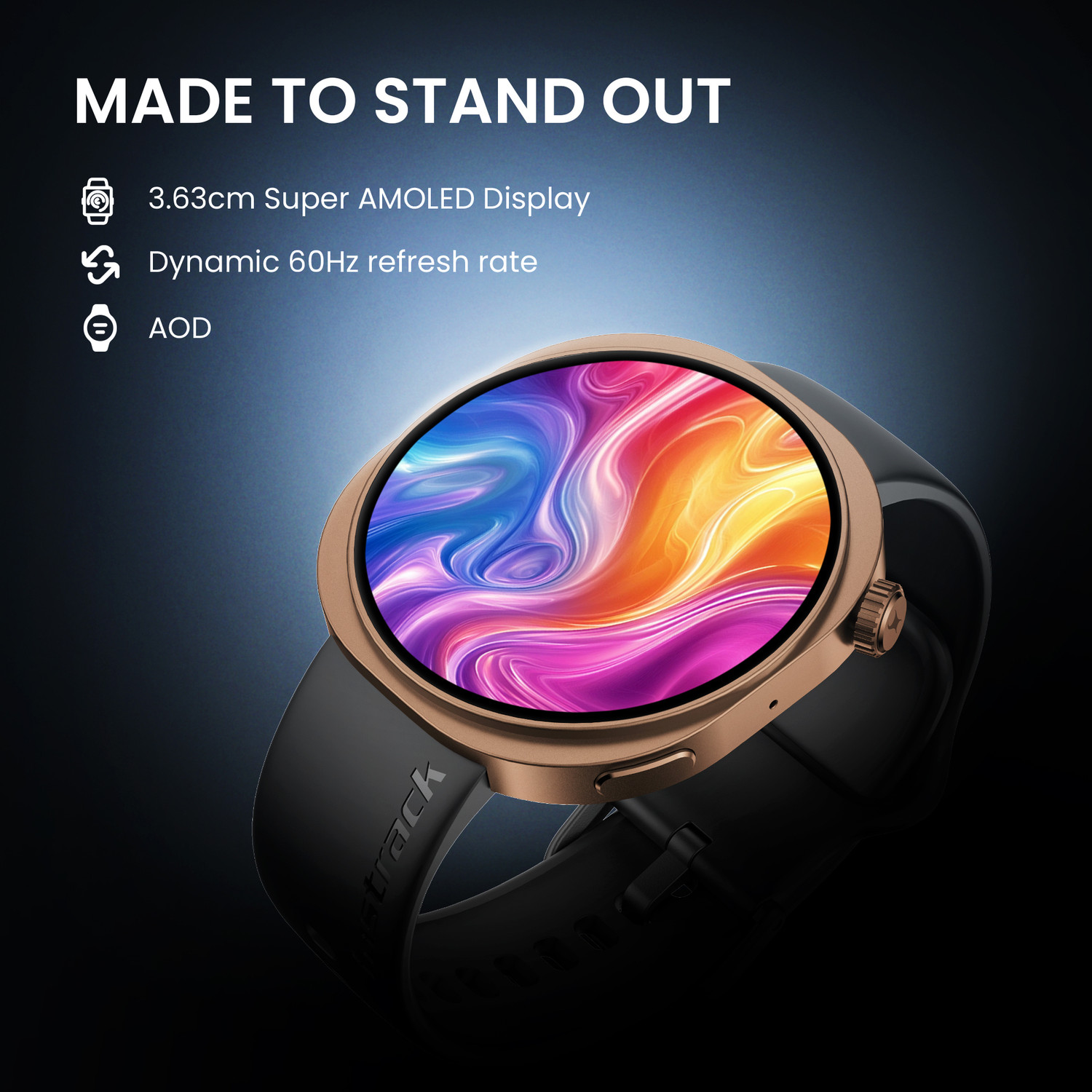 Image of Fastrack Revoltt R3 Pro AMOLED | 60Hz Refresh Rate | Nitro Fast Charging | BT Calling Smartwatch