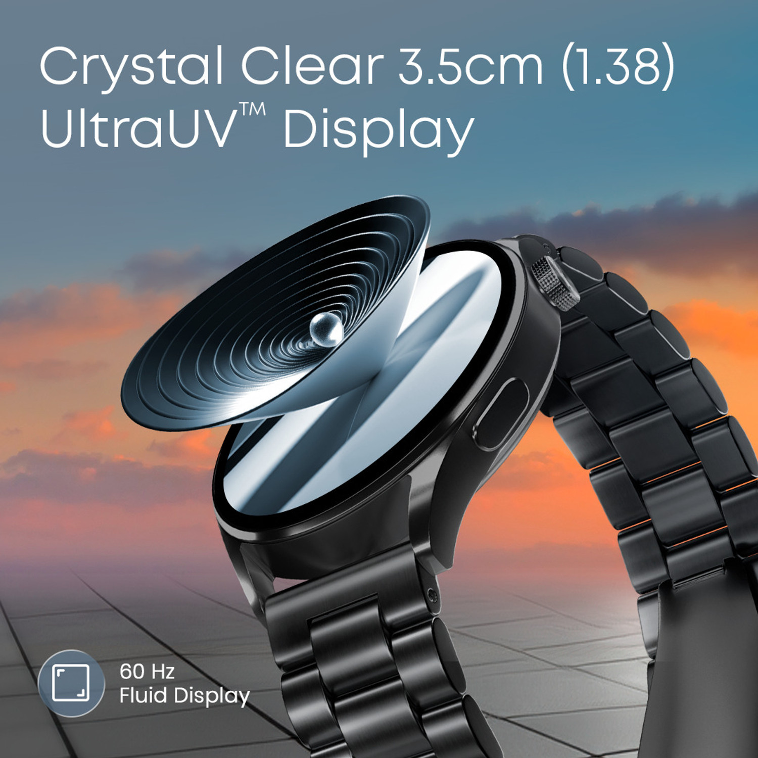 Image of Fastrack Dezire FX1-1.38|Metal Design|Working Crown|60 Hz|AI Voice Assistant|IP68|Fashion Smartwatch