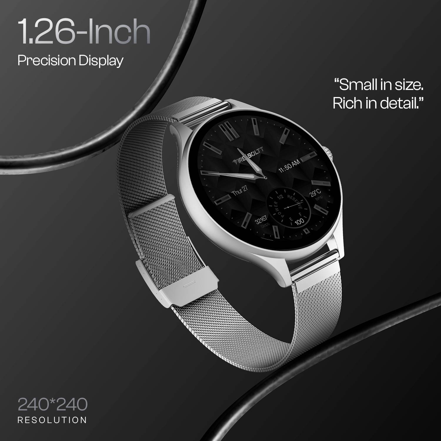 Fire-Boltt Hurricane Air 1.26 Round Display Smartwatch - Image 4
