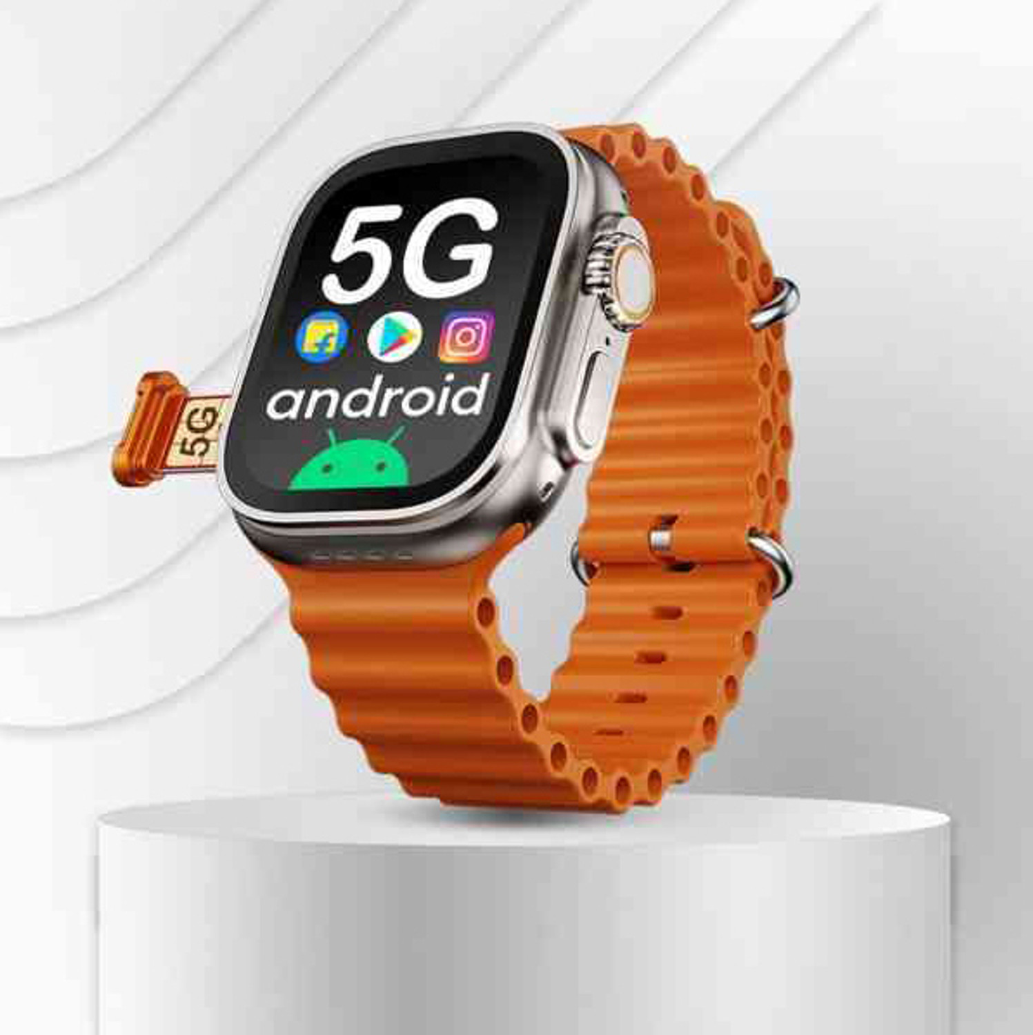 Image of Bestarc Android 5G Watch supporting Snapchat Installed and AMOLED Display Smartwatch