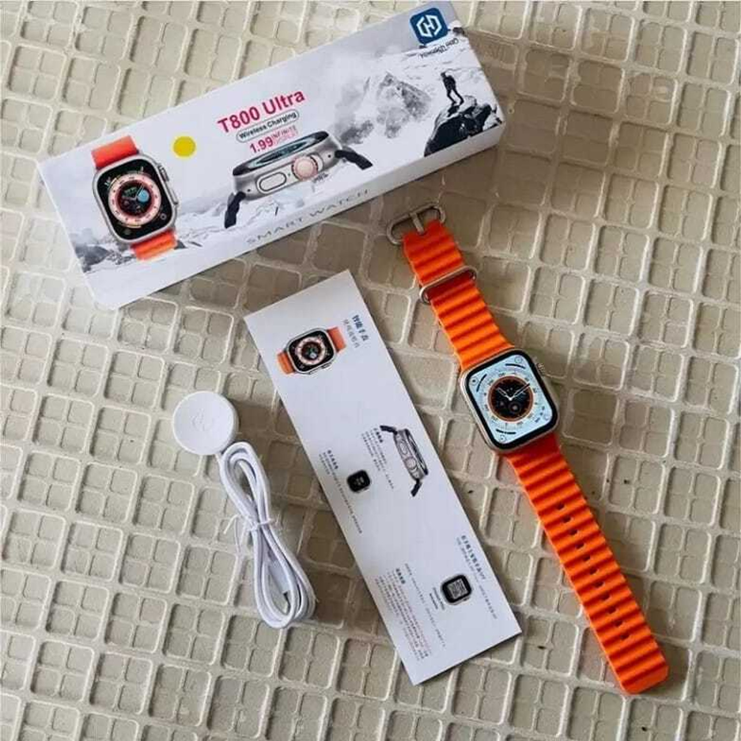 Image of Onikuma T800 BT watch 2in Big Screen Sunlight Proof Display Music Play Insta WA Notifier Smartwatch