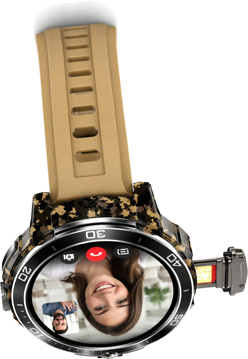 Image of Hazaar Dastaan Android 5G Smartwatch Dual SIM Support Play Store Voice Call HD Camera WiFi GPS Smartwatch