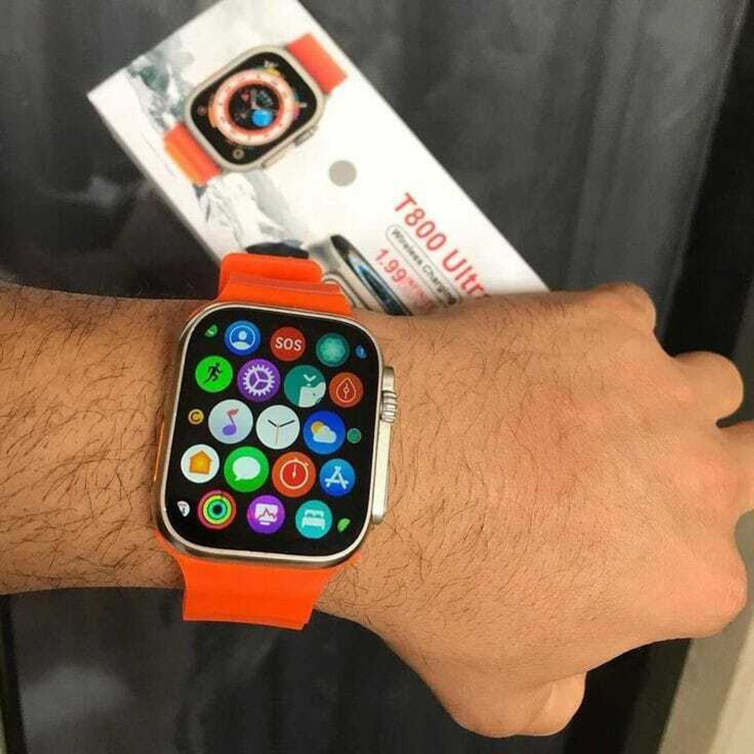 Image of Onikuma T800 BT watch 2in Big Screen Sunlight Proof Display Music Play Insta WA Notifier Smartwatch