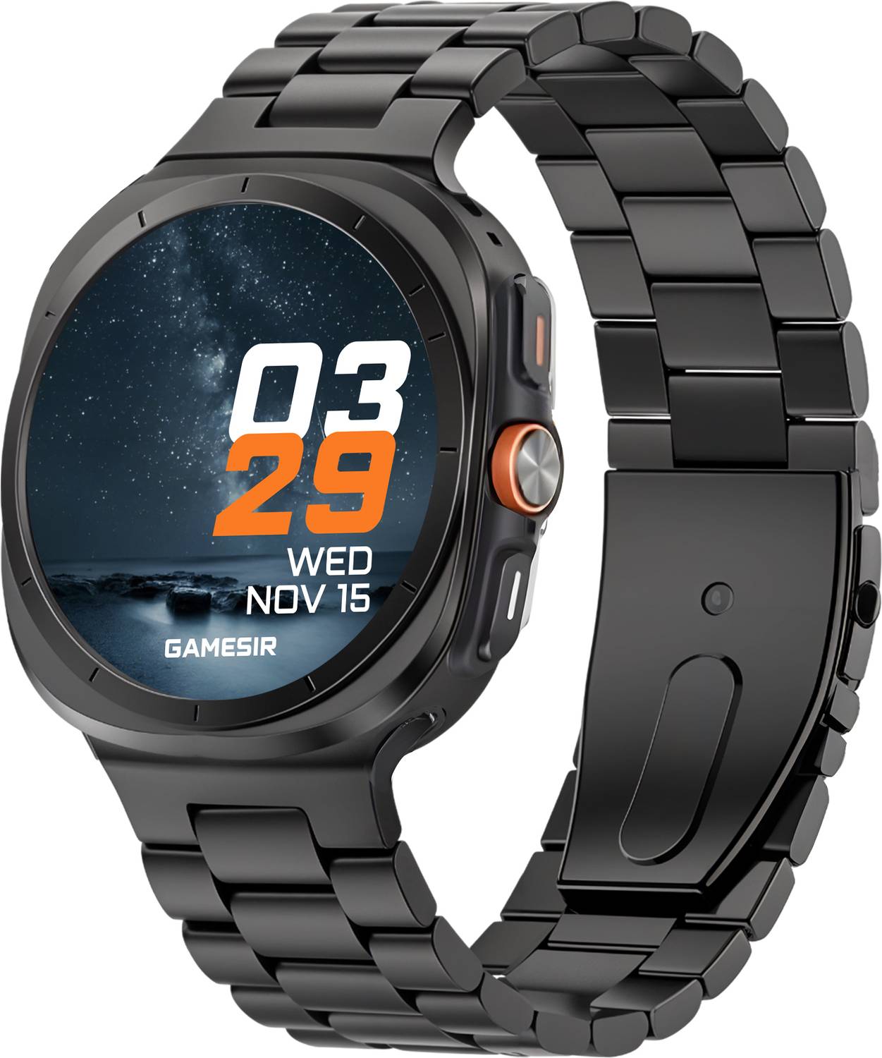 GameSir Xtra Strom Round Smartwatch With Bt Calling Fitness Track