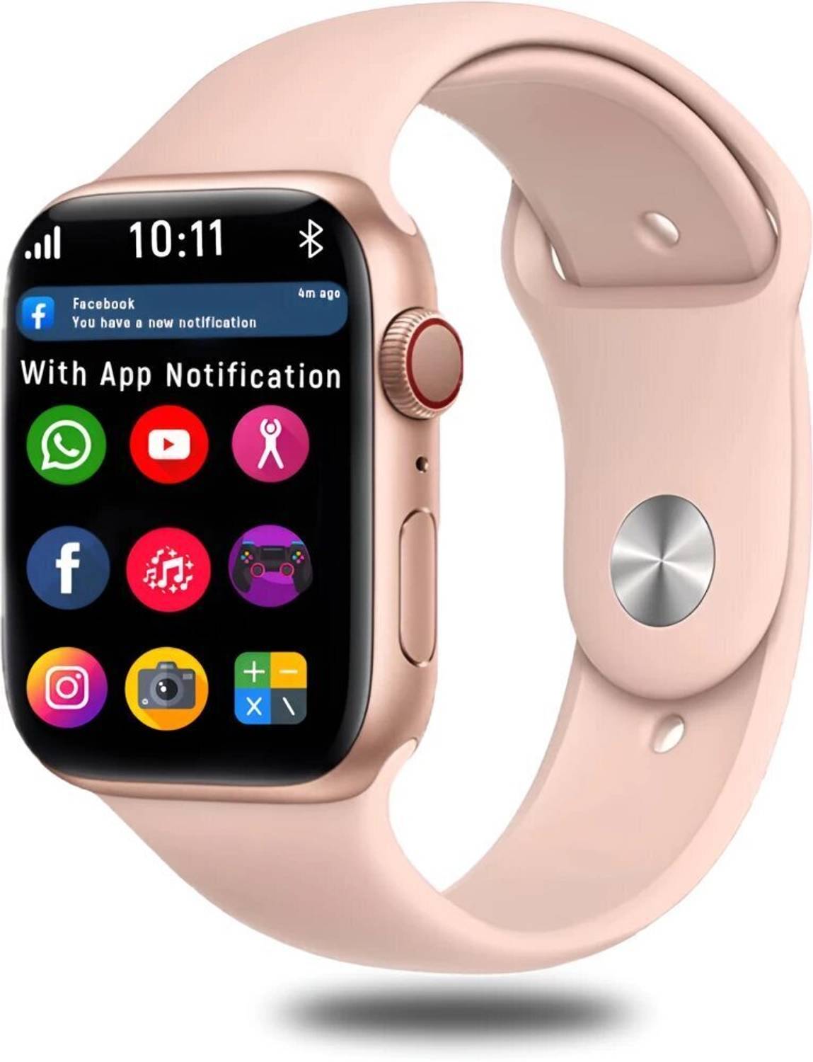 VYGHA COLLECTION T55 pink smartwatch s8 for men & women Compatible with iOS and Android Smartwatch