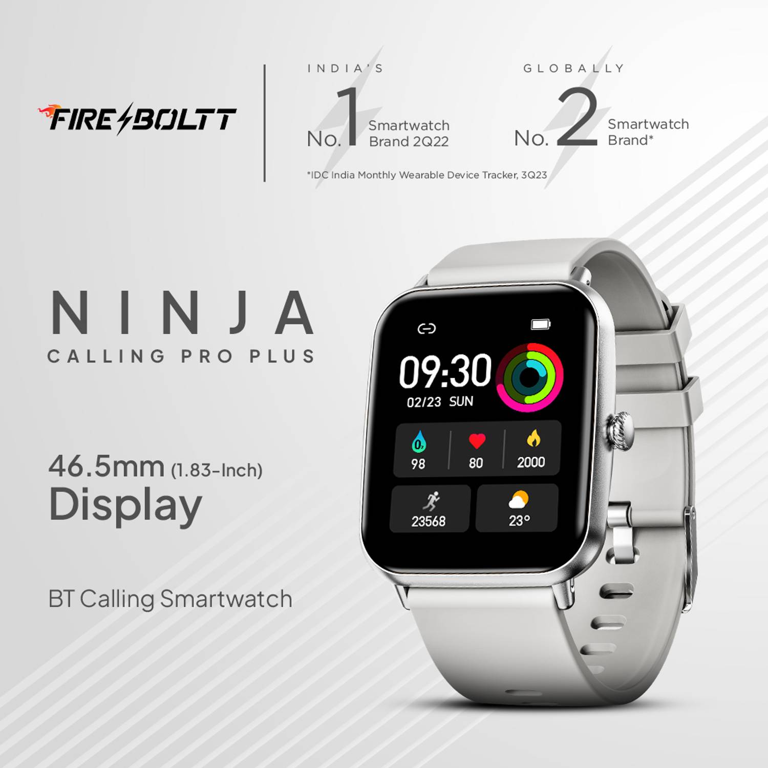 Fire-Boltt Ninja Calling Pro Plus 46.5mm Bluetooth Smartwatch - Image 2