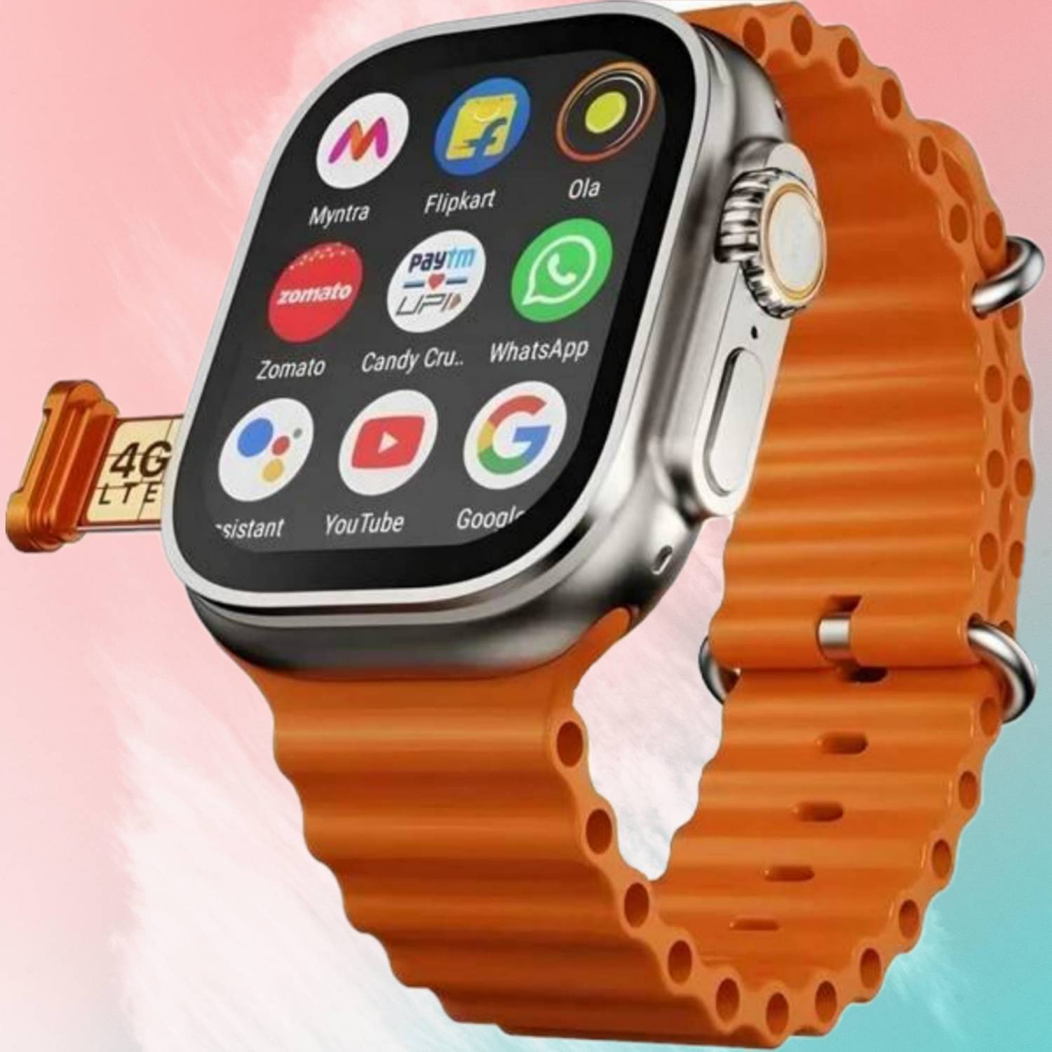 Arceus T800 ULTRA ORANGE FOR MEN AND WOMEN MQXXY 9 Smartwatch