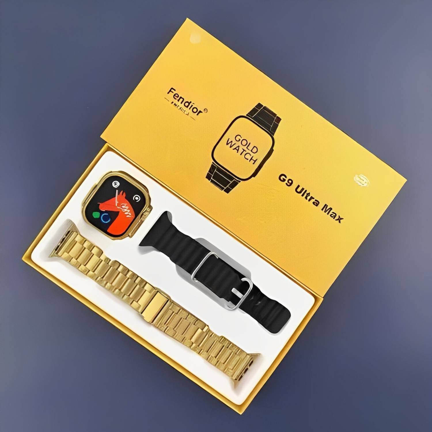 ATSK HUB C9 Ultra Dark Golden BT Microphone Calling with 25+ New Features NO Color Fade Smartwatch