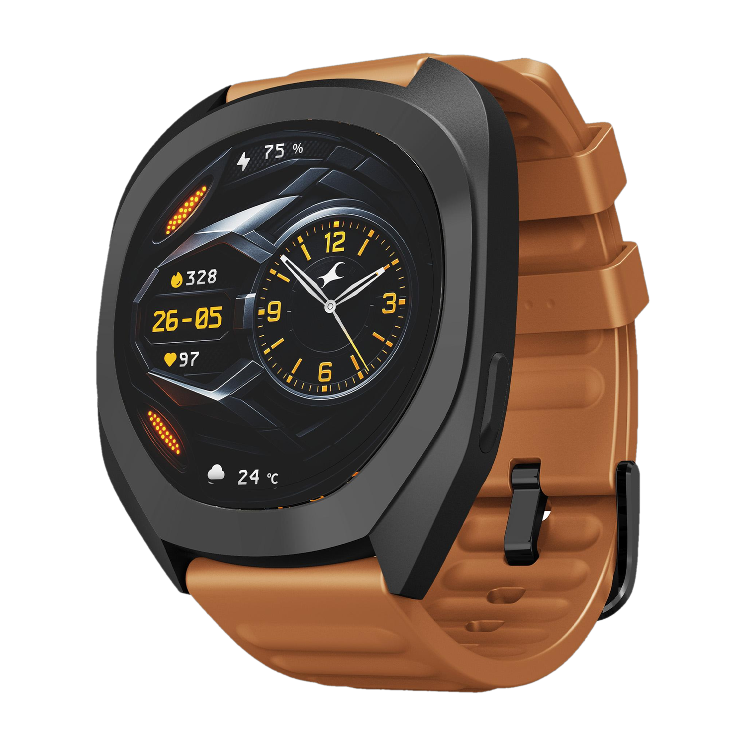 Image of Fastrack Cosmix 1.32 inch AMOLED Metal Case with AI Watchface & AI Voice Chat, BT Calling Smartwatch