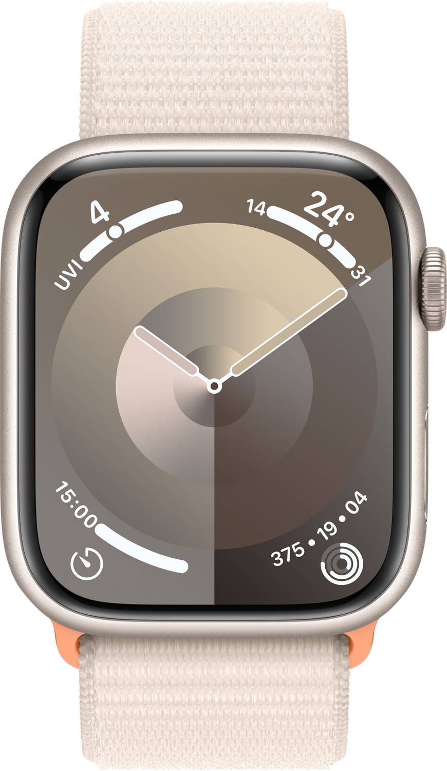 Apple Watch Series 9 GPS 45mm Starlight Aluminium Case with Starl