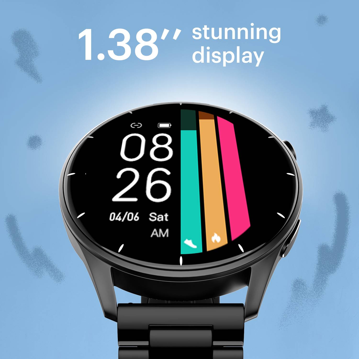 Noise Crew 1.38 Round Display Smartwatch - Image 2
