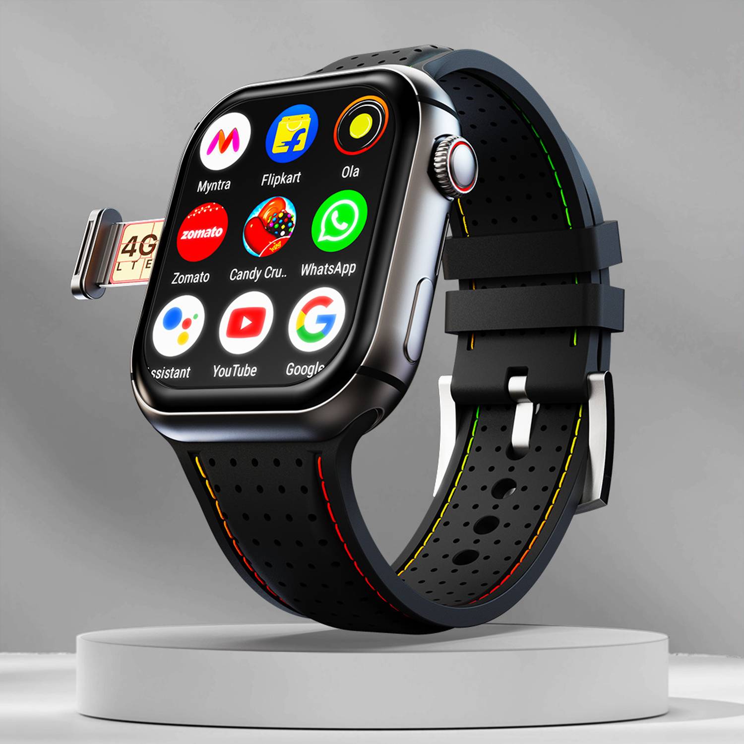 Fire-Boltt Dream WristPhone - 4G SIM/LTE/WiFi, Android OS, Play s